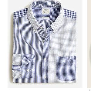J.crew slim mix print shirt